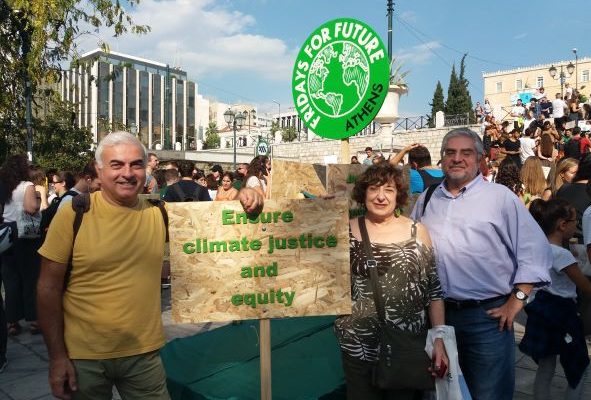 Ο Νίκος Χρυσόγελος σε δράση για την κλιματική κρίση Σεπτ.2019