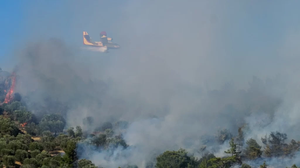 Οριοθετήθηκαν οι φωτιές σε Πύλο, Γύθειο και Ασπρόπυργο - Υψηλός κίνδυνος και αύριο στη Δ. Ελλάδα 5651772