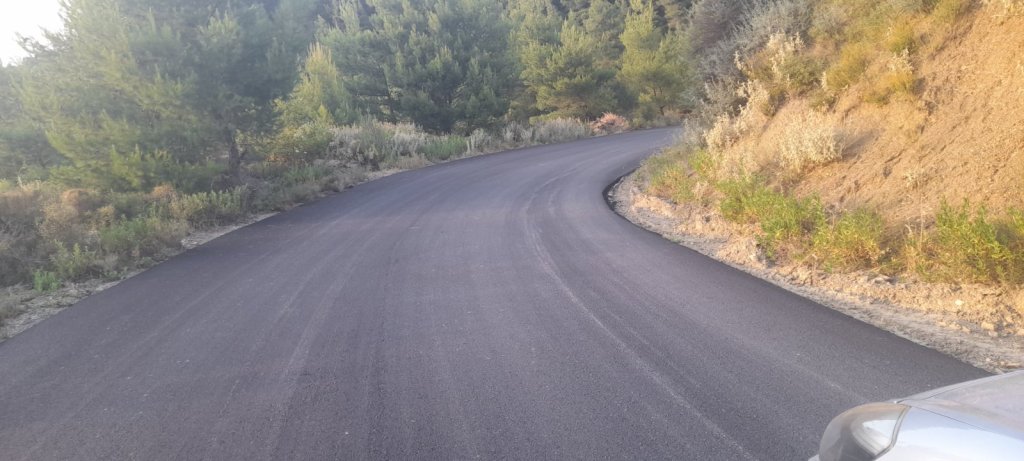 Δρόμος Κούμπερι Βασιλικό νέα ασφαλτόστρωση 24 07 2023