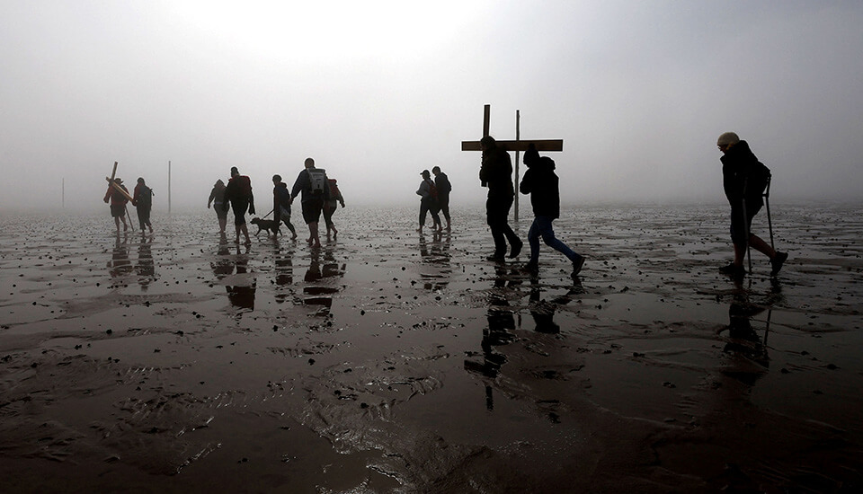 Good Friday pilgrimage in Berwick-upon-Tweed, Northumberland