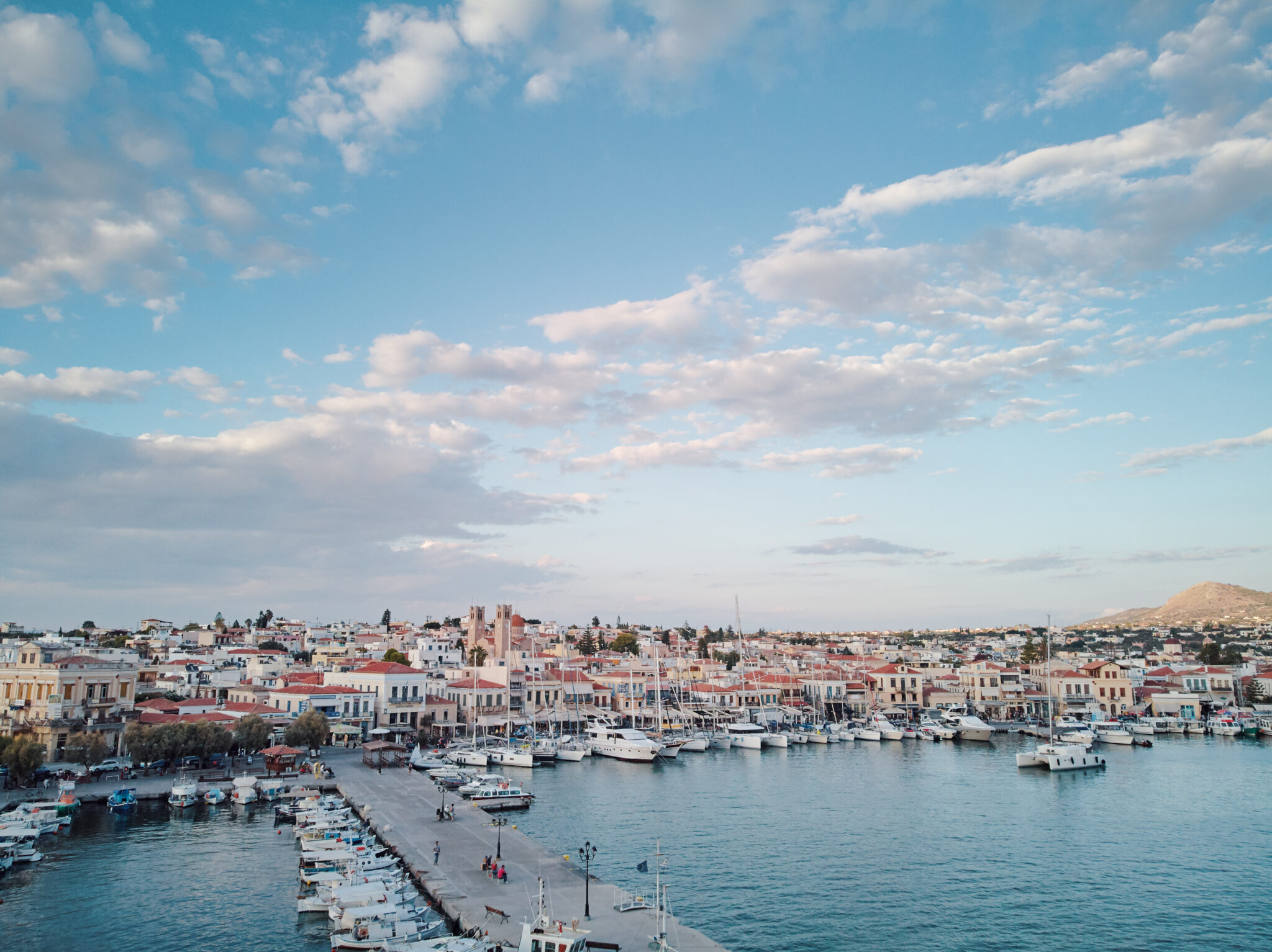 Aerial,Drone,Bird's,Eye,View,Of,Famous,And,Picturesque,Port