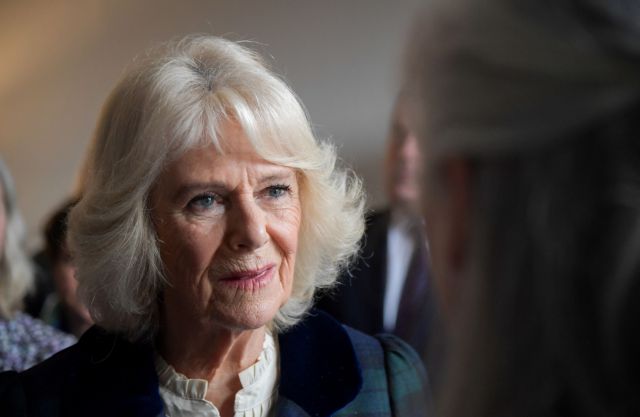 Britain's Camilla, Duchess of Cornwall, visits the Bath-based charity VOICES