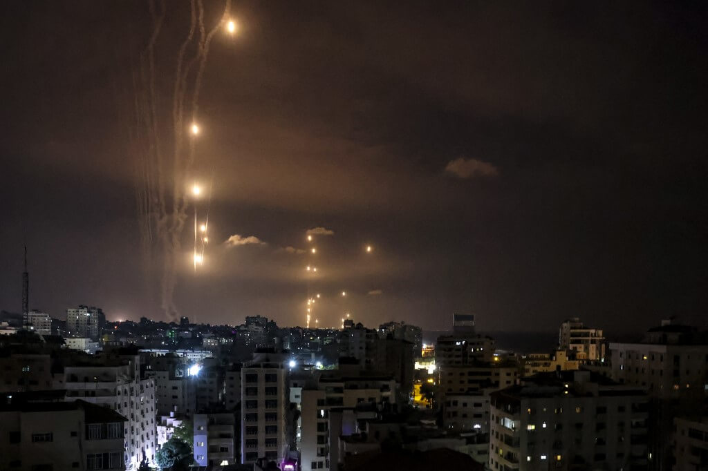 FILES-PALESTINIAN-ISRAEL-CONFLICT-GAZA-WAR-ANNIVERSARY-TIMELINE