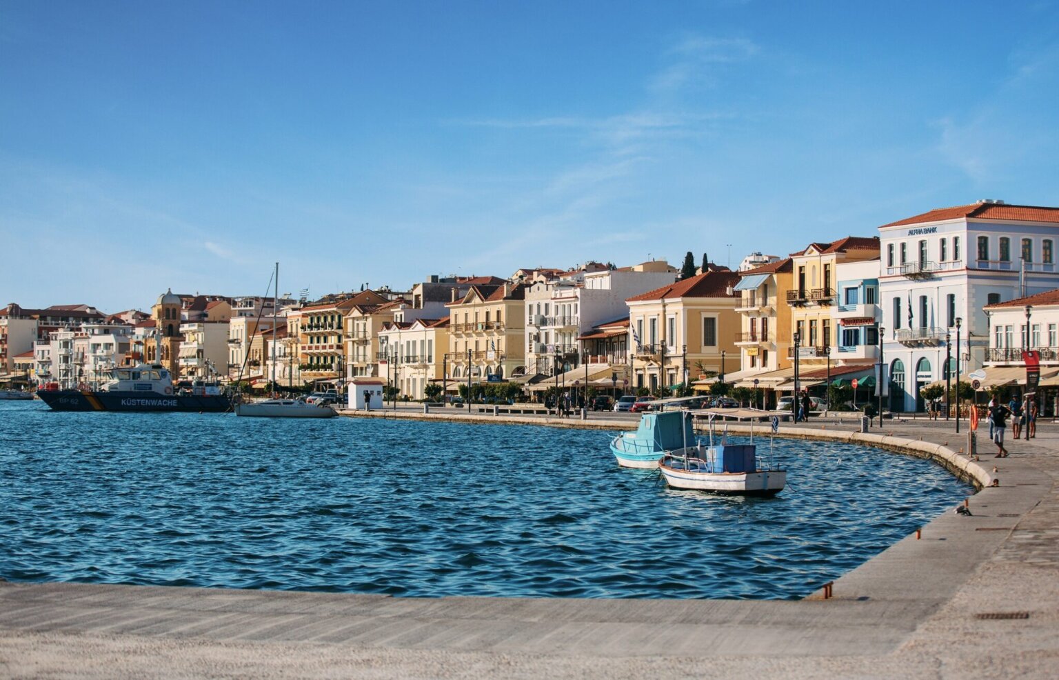 Samos,Island,,Greece,-,September,15,,2017:beautiful,Vathy,Town,On