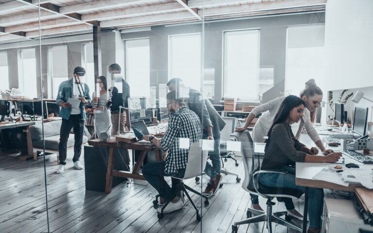 Successful,Team,At,Work.,Group,Of,Young,Business,People,Working