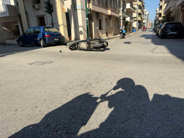ΠΑΤΡΑ: Νέο τροχαίο στην Ιεροθέου - Τραυματίας δικυκλιστής - ΦΩΤΟ