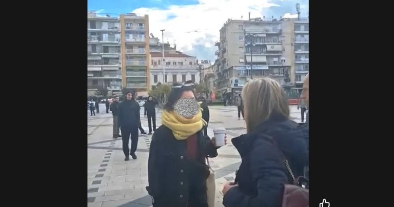 Επίθεση και προπηλακισμό από αριστεριστές δέχθηκε στην πλατεία Γεωργίου η Χρ. Αλεξοπούλου – Το βίντεο της ντροπής
