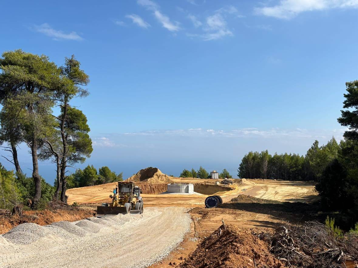 Εργοταξιο ανεμογεννητρια Ανω Ζηρια