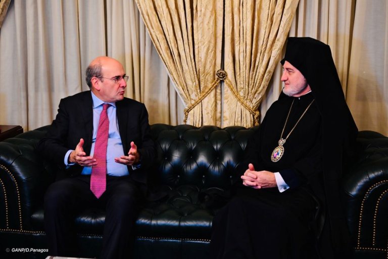 Συνάντηση Κ. Χατζηδάκη – Αρχιεπισκόπου Αμερικής