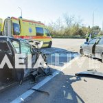 Πύργος: Σοβαρό τροχαίο στον κόμβο Ολυμπίων - Τέσσερις τραυματίες Πύργος: Σοβαρό τροχαίο στον κόμβο Ολυμπίων – Τέσσερις τραυματίες